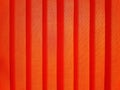 Close up pattern line of orange plastic curtain Royalty Free Stock Photo
