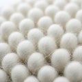 Fibrous and delicate texture of each individual ball suggesting a handmade Royalty Free Stock Photo