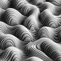 The texture of the wavy surface is wavy and has a pattern of wavy lines, A sand dune with a pattern of waves and the word quot wav Royalty Free Stock Photo