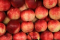 Close up of peaches at street market Royalty Free Stock Photo