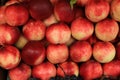 Close up of peaches at street market Royalty Free Stock Photo