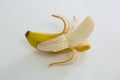 Close-up of pealed banana