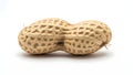 A peanut shell on a white background (ai generated) Royalty Free Stock Photo
