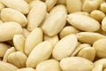 Close-up Peeled almond kernel. Healthy organic nuts. Food background. Pile almond Royalty Free Stock Photo
