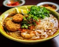 close up of Penang Asam Laksa.