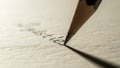 A close-up of a pencil writing Royalty Free Stock Photo