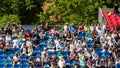 Close Up Of People Crowd Supporting Their Favorite Player During Tennis Match