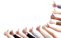 Group Of People  Hand Showing Thumb Sign Royalty Free Stock Photo
