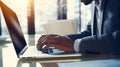 Close-up of a person managing and optimizing search engine results