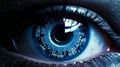 Close-Up of a Person's Blue Eye Royalty Free Stock Photo