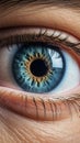 A close up of a person's blue eye Royalty Free Stock Photo