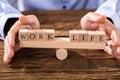 Person Protecting Work Life Balance Royalty Free Stock Photo