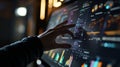 Close-Up of Person Using Advanced Data Visualization Tools