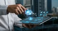 Smart Water Meter Technology on Tablet for Utility Management