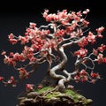A Crabapple Bonsai\'s branching structure
