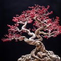 A Crabapple Bonsai\'s branching structure