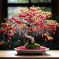 A Crabapple Bonsai\'s branching structure