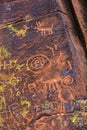 Close Up Petroglyph Panel Royalty Free Stock Photo