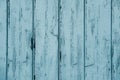 Close-up of petrol, turquoise planks of construction with old paint, natural wood texture, narrow boards, horizontal, wallpaper,