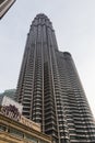 Close-up of The Petronas Towers in Kuala Lumpur, Malaysia Royalty Free Stock Photo