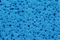 texture of blue sponge, object background concept