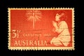 Australian Vintage Christmas Stamp 1957