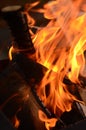 Close-up photo of bonfire