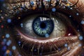 Altered Vision: Human Eye Under the Influence Royalty Free Stock Photo