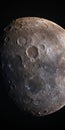 Captivating Moon Craters: Apollo Spacecraft\'s Detailed Texture And Foreboding Colors