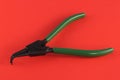 Close up photo of Circlip pliers Royalty Free Stock Photo