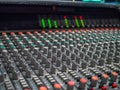 Control board in the sound studio Royalty Free Stock Photo