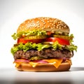 Delectable Delicious Handcrafted Burger Royalty Free Stock Photo