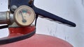 Close up photo of fire extinguisher regulator Royalty Free Stock Photo