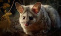 close up photo of glider marsupial in its natural habitat. Generative AI