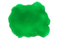 Close up photo of green slime blot isolated on white background
