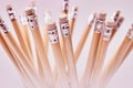 Close-up photo of a group of pencils.