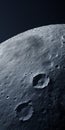 Realistic And Hyper-detailed Rendering Of Moon With Little Holes