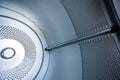 Close up photo of inside dryer machine drum Royalty Free Stock Photo