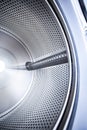 Close up photo of inside washing machine drum