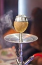 Close-up photo of kaloud for hookah from coconut Royalty Free Stock Photo