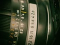 Close up photo lense vintage oldie retro