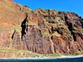 Close up photo of majestic cliffs on Madeira
