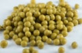 Close up photo of marinated green olives Royalty Free Stock Photo