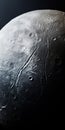 Close-up Photo Of Moon: Fluid Landscapes And Detailed Engraving