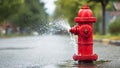 a close up photo of a red fire hydrant Royalty Free Stock Photo