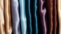 Luxurious Silk Cloth In Dark Teal And Light Purple - Organic Material