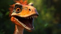 Friendly Deinonychus A Disney Pixar Style Ostrich Dinosaur