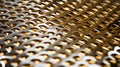 Abstract Metal Pattern In Gold: Pigeoncore Design With Light And Shadow Royalty Free Stock Photo