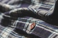 close up photo of square pattern shirt