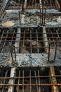 Close-up photo of steel bars on a construction site Royalty Free Stock Photo